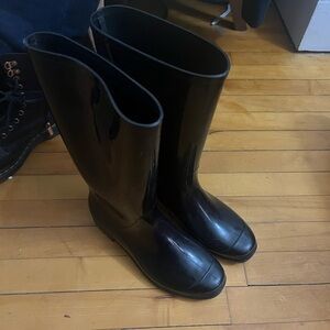 Tall Shiny Rain Boots